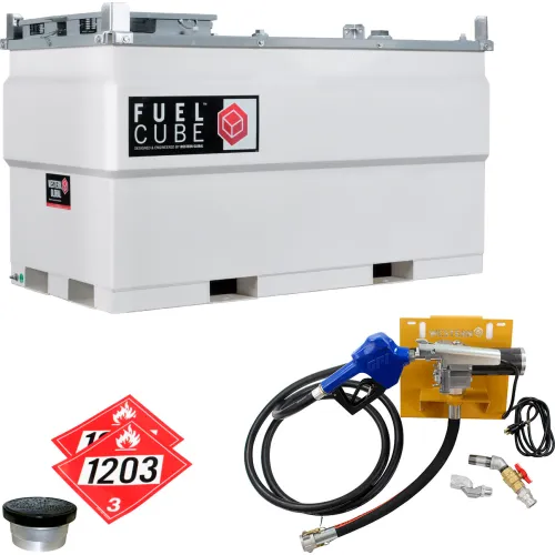 Western Global FuelCube" Gasoline Stationary Fuel Storage Tank, 115V, 528 Gallon Capacity