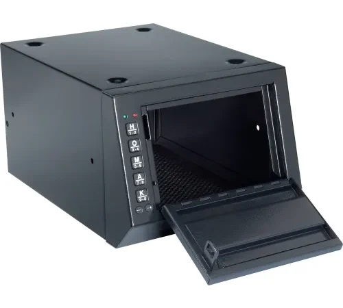 Homak Electronic Lock Pistol Box HS10036685 - 10" x 14-1/4" x 7-1/2", Black