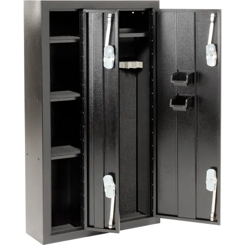 Homak 8-Gun Double Door Steel Security Gun Safe HS30136028 - 32" x 10" x 57", Black - Image 4