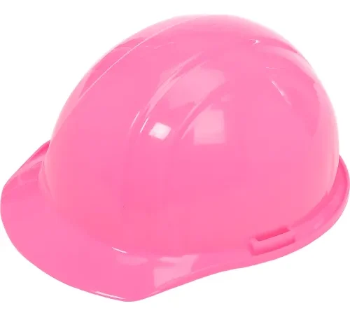 Pink construction hard hat