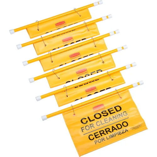 Rubbermaid 9S16 Site Safety Hanging Sign - Pkg Qty 6 - Image 2
