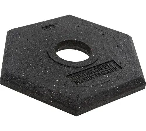 Rubber Delineator Base, 15 lb. Replacement Base