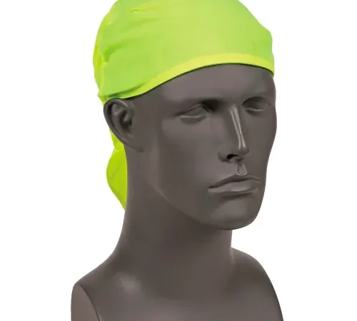 Ergodyne® Chill-Its® 6710CT Evap. Cooling Triangle Hat w/ Built-In Cooling Towel, Lime