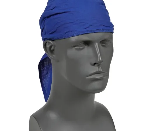 Ergodyne® Chill-Its® 6710CT Evap. Cooling Triangle Hat w/ Built-In Cooling Towel, Blue