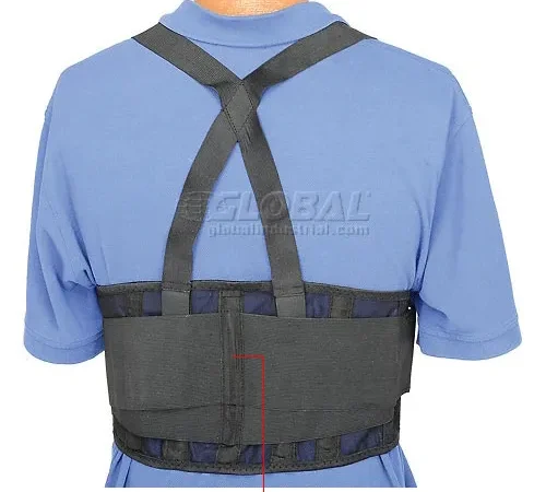 Standard Back Support Belt, Adjustable Suspenders, Large, 38-47" Waist Size