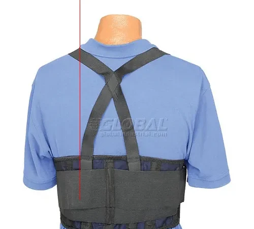 Standard Back Support Belt, Adjustable Suspenders, X-Large, 42-52" Waist Size