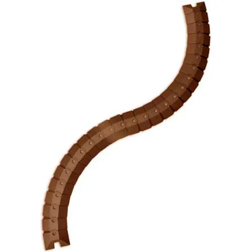 UltraTech 1804 Ultra-Sidewinder, 3 Ft. System With End Caps, Brown