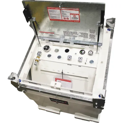 Western Global 251 Gallon TransCube Gasoline Transportable Fuel Storage Tank, 115V / 12GPM Pump Kit - Image 2