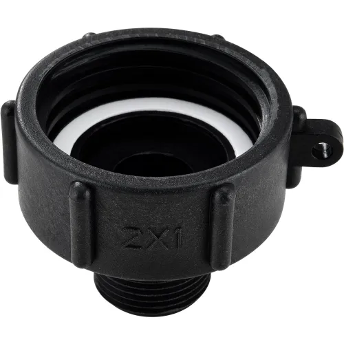 Global Industrial" Polypropylene S60x6 Female Buttress x 1" Male BSP Pipe Thread Adapter - Image 3
