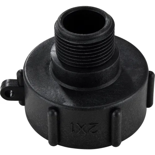 Global Industrial" Polypropylene S60x6 Female Buttress x 1" Male BSP Pipe Thread Adapter - Image 4