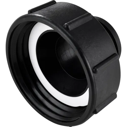 Global Industrial" Polypropylene S100x8 Female Buttress x S60x6 (2") Male Buttress Thread