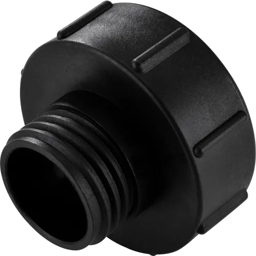Global Industrial" Polypropylene S100x8 Female Buttress x S60x6 (2") Male Buttress Thread - Image 2