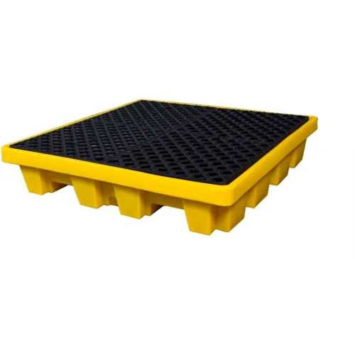 UltraTech Ultra-Spill Pallet 1230 P4 - Nestable - Yellow with No Drain - Image 4