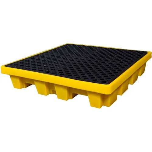 UltraTech Ultra-Spill Pallet 1230 P4 - Nestable - Yellow with No Drain - Image 3
