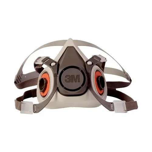 3M half-face respirator mask with straps