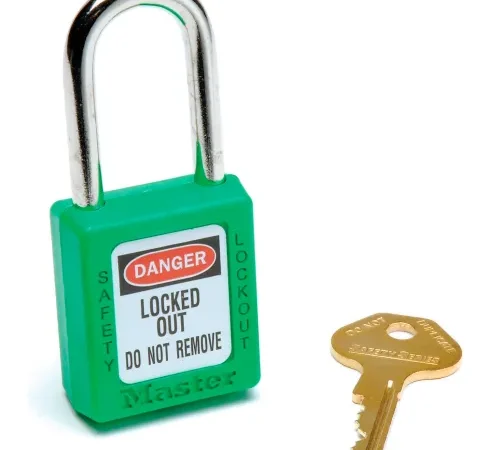 Master Lock® Safety 410 Series Zenex® Thermoplastic Padlock, Green, 410GRN