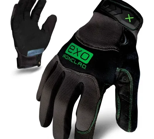 Black Exo Ironclad work gloves