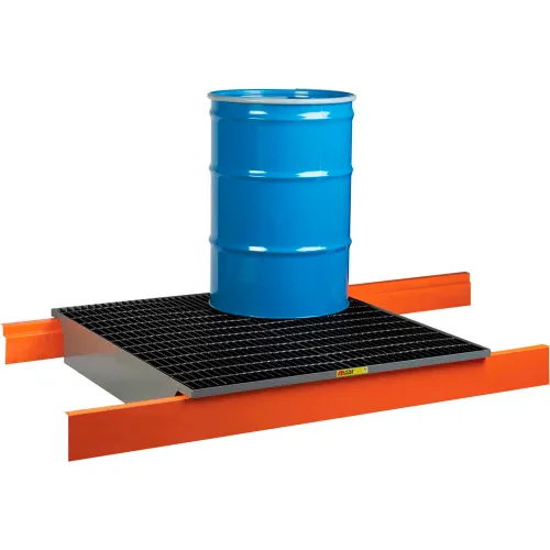 Little Giant Rack Decking w/Spill Control Sump SS-RD-5149-48 - 51x49x7.5, Fits 48" Deep Pallet Racks