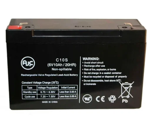 AJC Lithonia ELB0610 (Battery) 6V 10Ah Emergency Light Battery