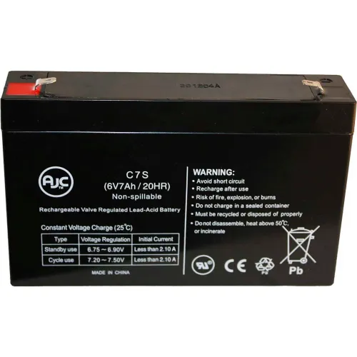AJC Emergi-Lite JSM18-2 6V 7Ah Emergency Light Battery