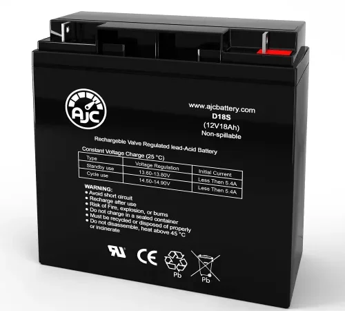 AJC Big Beam H2RQ12S15 Emergency Light Replacement Battery 18Ah, 12V, NB