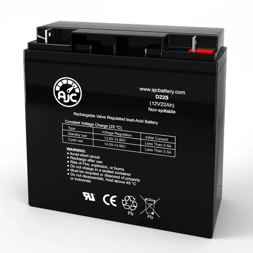 AJC® Emergi-Lite 5 Emergency Light Replacement Battery 22Ah, 12V, NB