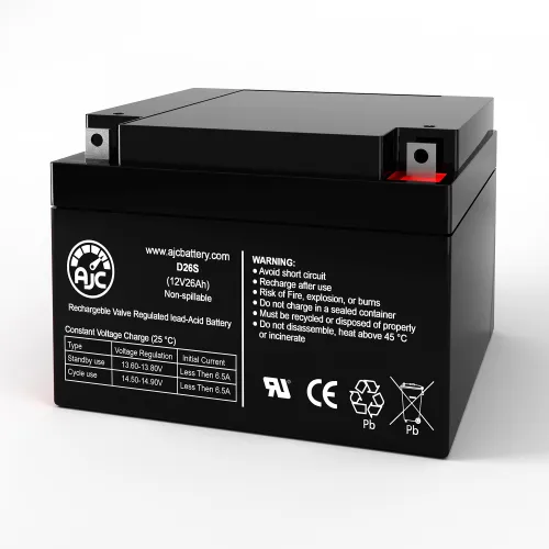 AJC Sonnenschein A51225.0G5 Emergency Light Replacement Battery 26Ah, 12V, NB