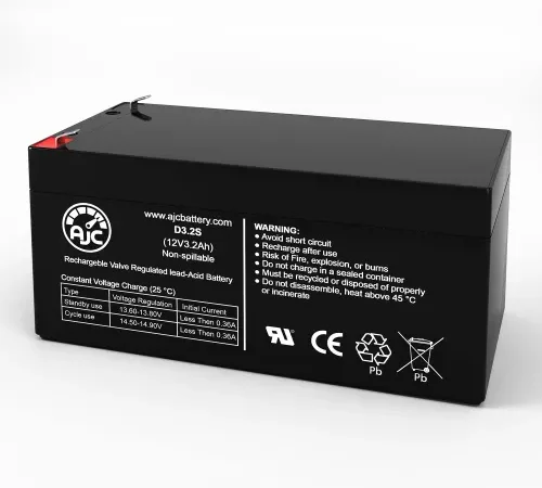 AJC Dyna-Ray 540C2 Emergency Light Replacement Battery 3.2Ah, 12V, F1