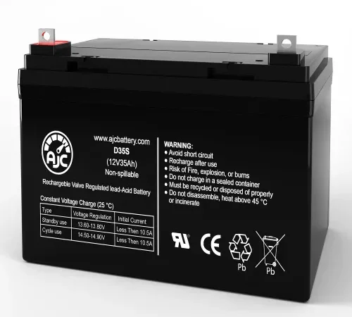 AJC Big Beam ETXFL Emergency Light Replacement Battery 35Ah, 12V, NB