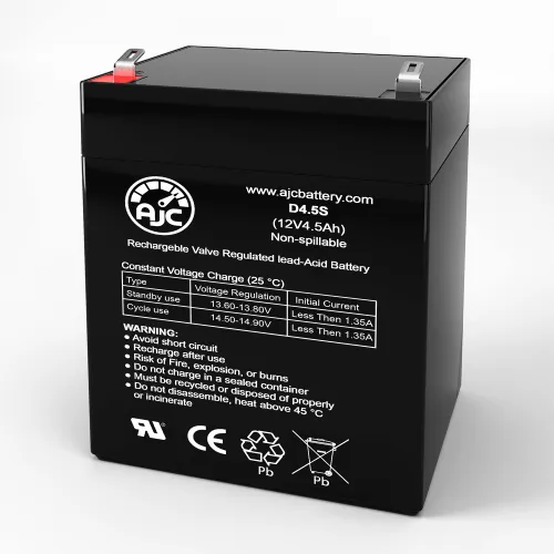 AJC Portalac lac PX12050SHR Emergency Light Replacement Battery 4.5Ah, 12V, F1
