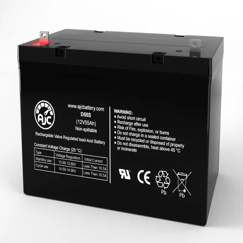 AJC Lithonia ELT250 Emergency Light Replacement Battery 55Ah, 12V, NB