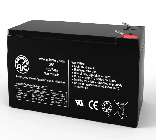 AJC Edwards 5759B060 Emergency Light Replacement Battery 7Ah, 12V, F2