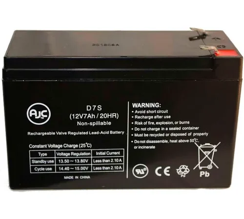 AJC Sonnenschein PS1270 12V 7Ah Emergency Light Battery