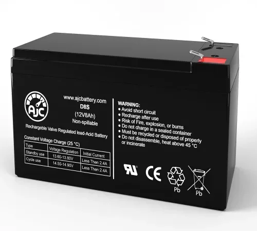 AJC Emergi-Lite 7 Emergency Light Replacement Battery 8Ah, 12V, F1