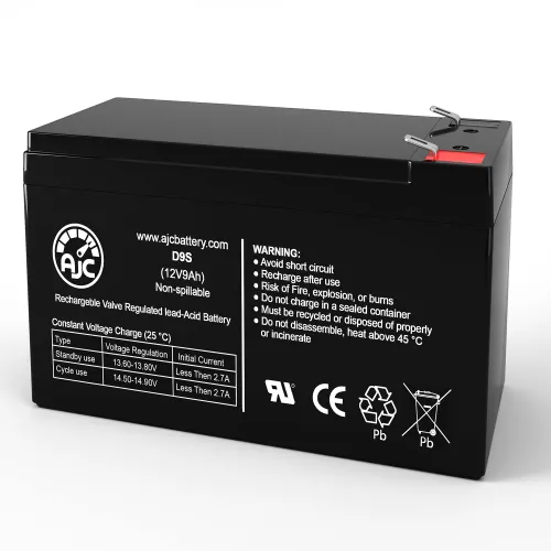 AJC Trio Lighting TL930002 Emergency Light Replacement Battery 9Ah, 12V, F2