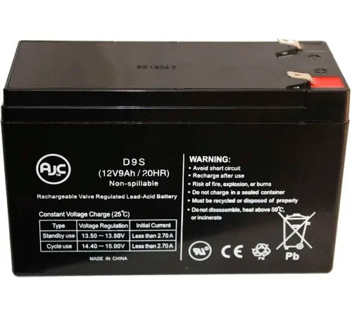 AJC GS Portalac PXL12090 12V 9Ah Emergency Light Battery