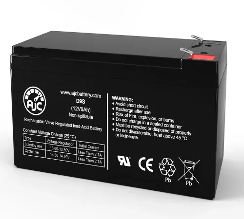 AJC EaglePicher r CF9 Emergency Light Replacement Battery 9Ah, 12V, F1