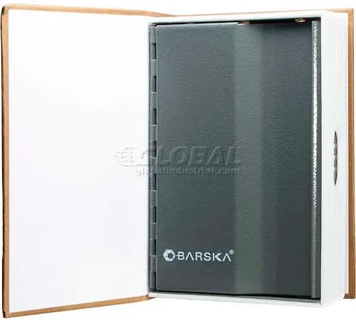 Barska Book Diversion Safe with Combination Lock CB11990 - 4-1/2"W x 2-1/8"D x 7-1/8"H, Brown