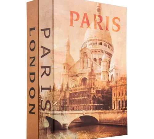 Barska Paris & London Dual Book Lock Box With Keyed Lock CB12470 10-1/2" x 7-1/2" x 3-1/2"