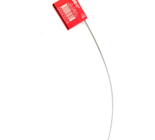 Global Industrial Metal Cable Seal, 1/16"x12"L, Red, 50/Pack