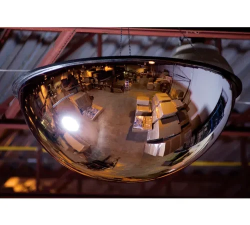 Panoramic Full Dome Acrylic Mirror, Indoor, 48" Dia., 360 Viewing Angle