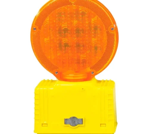 Cortina Solar Barricade Light, Yellow Body, Amber Lens, 03-10-SBLG, Price Per Each - Pkg Qty 4