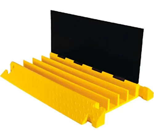 Checkers Bumble Bee 4-Channel Cable Protector, 40400 lb. Capacity, 36" x 24" x 4" H, Black/Yellow