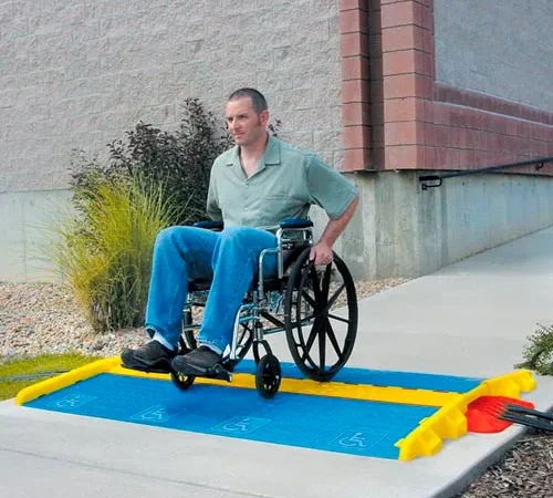 Cross Guard® ADA Compliant Ramps For Guard Dog® 5 CH - Blue