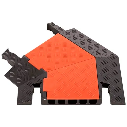 Guard Dog 5 CH 45 Degree Left Turn -Orange Lid/Black Base