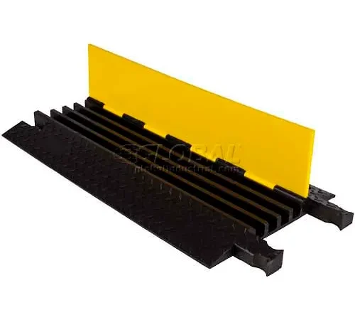 Cable Protector 4-Channel Lineal, Yellow/Black, YJ4-125-Y/B