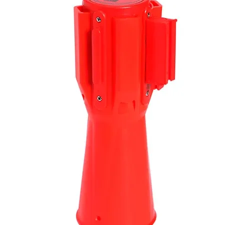 ConePro 500 Orange Traffic Cone Mount Retracting Belt Barrier, 10' Caution Do Not Enter Belt