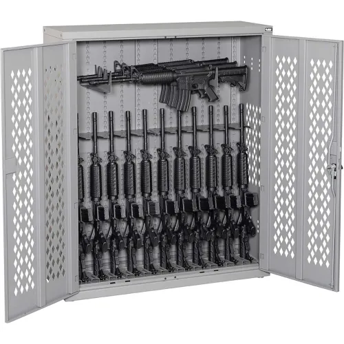 Datum Argos Gun Cabinet AWC45H12R-2 - Holds 12 Rifles & 3 Horizontal Rifles 42x15x45 Stealth