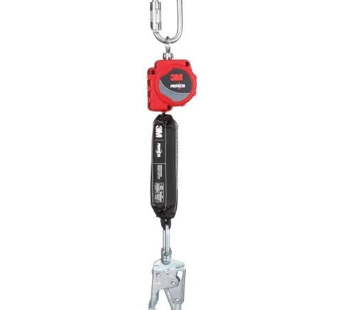 Red 3M retractable safety lifeline with hook