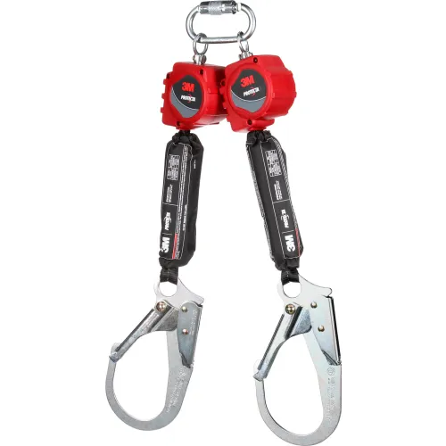 3M twin self-retracting safety lanyard with hooks